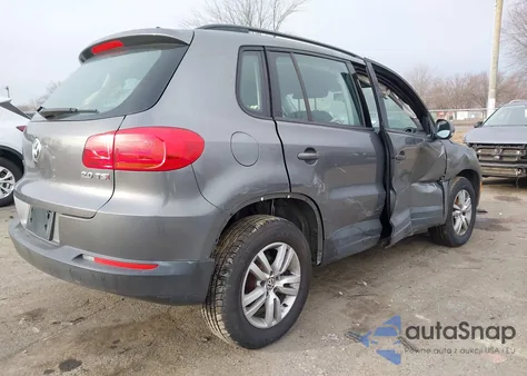 2015 Volkswagen Tiguan S из США, поврежденный, VIN WVGAV7AX1FW596411